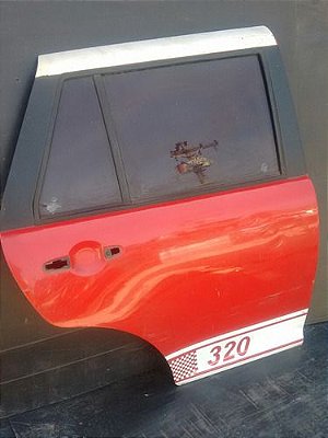 Porta Vermelha Lifan 320 2011 Traseira Direita Completa