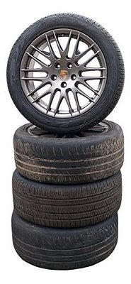 Jogo Roda Boa Pneu Meia Vida Porsche Cayenne 2018 275 45 20