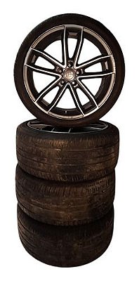Jogo Roda Pneu Bom 256 40z R19 Audi A4 2016 2017 2018 2019