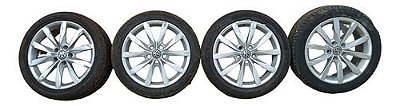 Jogo Roda Pneu Meia Vida Vw Golf Tsi Mk7 2015 2016