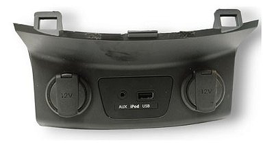 Moldura Tomada 12v Entrada Usb Aux Hyundai New I30 2015 2016