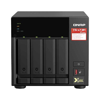 TS-473A Qnap - Storage NAS 4 baias Hot Swappable com processador Quad-Core