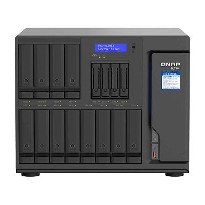 TVS-h1688X Qnap - Servidor NAS desktop 16 Baias SATA (12 x HDD e 4 x SSD)