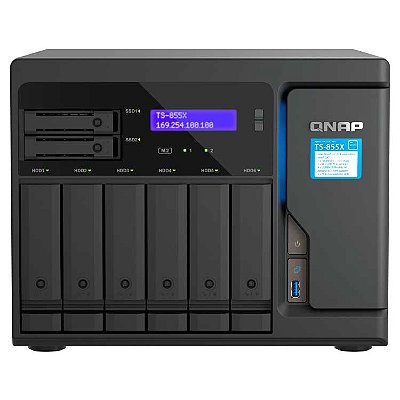 TS-855X Qnap - Storage NAS híbrido com 8 baias
