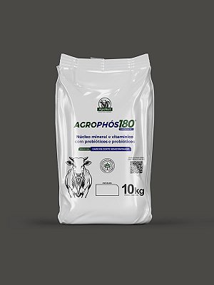 Agrophós 180 Premium - Núcleo Mineral e Vitamínico com Prebióticos e Probióticos - Saco 10kg