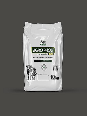 Agrophós Lactação 180 - Núcleo Mineral e Vitamínico - Saco 10kg