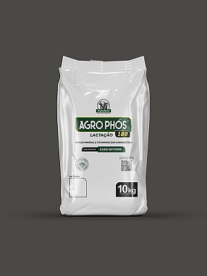 Agrophós Lactação 180 - Núcleo Mineral e Vitamínico com Aminoácidos - Saco 10kg