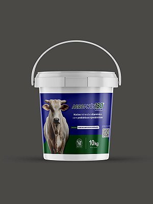 Agrophós 180 Premium - Núcleo Mineral e Vitamínico com Prebióticos e Probióticos - Balde 10kg
