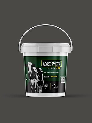 Agrophós Lactação 180 - Núcleo Mineral e Vitamínico - Balde 10kg