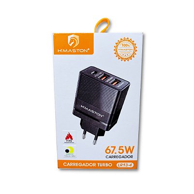 Carregador Fonte Turbo 67.5W C/ 3 Entradas - Hmaston LR13-4