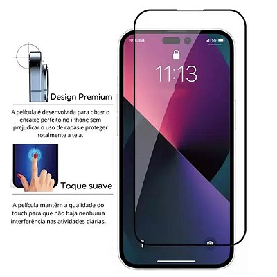 Película de Vidro Temperado 3D para iPhone