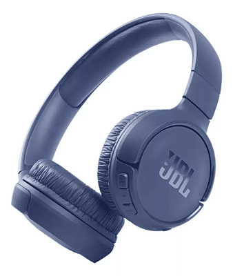 Fone JBL tune 510 BT azul  com conexão Bluetooth