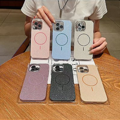 KIT CAPA E PELÍCULA DE CÂMERA GLITTER DISPONÍVEL IP 11- IP 13- IP 16 E 16 PRO MAX