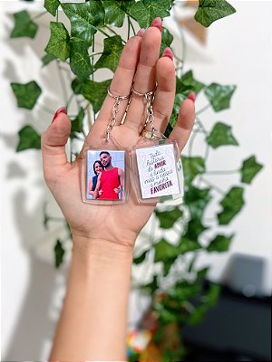 Chaveiro personalizado em acrílico