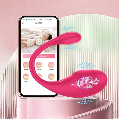 Vibrador Sem Fio Controlado por APP e Recarregável