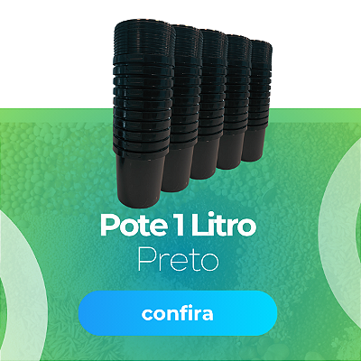 Pote 1 Litro Preto