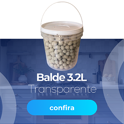 Balde 3.2L Transp. Tampa Branca