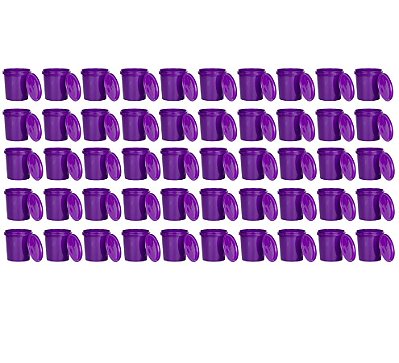 Pote 1 Litro Roxo com Tampa Lacre - Kit com 50 Peças