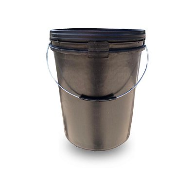 Baldes Industriais 18 Litros Reciclado Preto com Alça Metálica