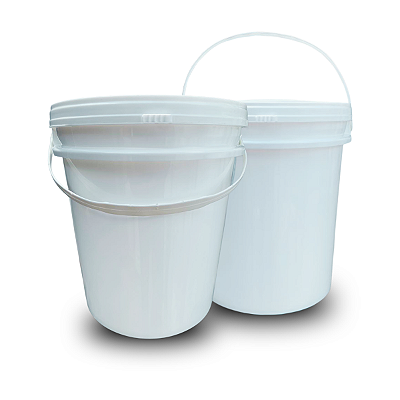 Balde 5L PP Virgem Atóxico BPA Free com Tampa Lacre (Grau Alimentício)