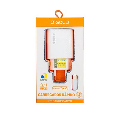 Carregador Tpc 3.1a Agold Ca213