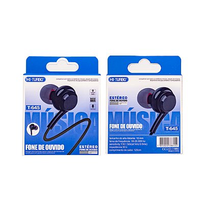 Fone Com Fio Hi Turbo T645