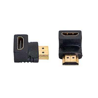 Conector Hdmi Femea X Macho L It Blue Le06