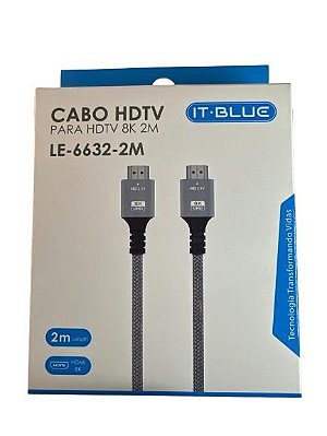 Cabo Hdtv Para Hdtv 8k 2m It Blue Le6632