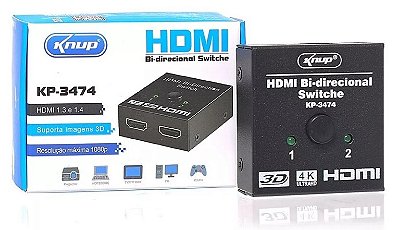 Switch Hdmi Bidirecional Knup Kp3474