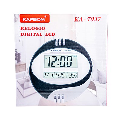 Relógio De Parede Digital Kapbom Ka7037