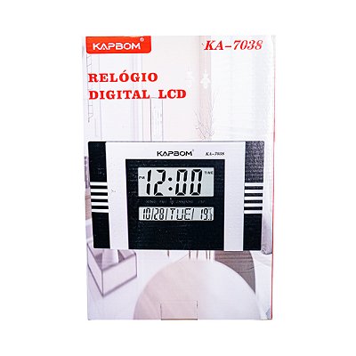 Relógio De Parede Digital Kapbom Ka7038