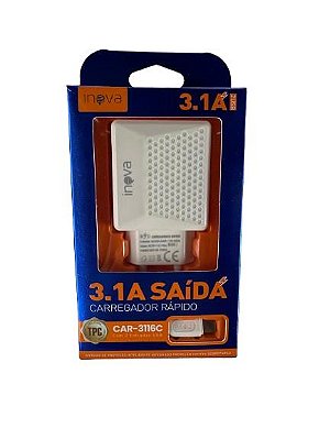 Carregador Tpc 3.1a Inova Car3116c
