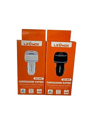 Carregador Veicular Sem Cabo 20w Lehmox Le354