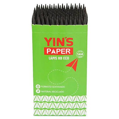 Lápis Hb Eco 144 Peças Yin'S Paper Yp7827