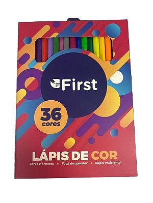 Lápis De Cor 36 Cores First Bm2019