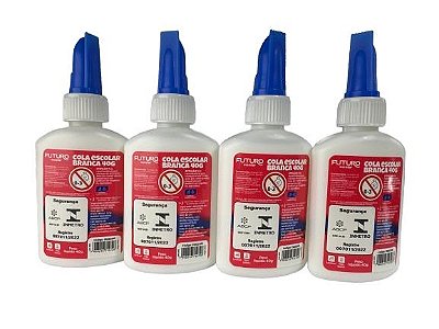 Cola Escolar Branca 40g Futuro Kit 12 Unid. Fe032205