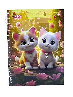 Kit 5 Unid Caderno Univ 96 Fls 1 Mat Melhor Amigo