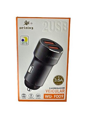 Carregador Veicular 3.6a Peining Wuf009