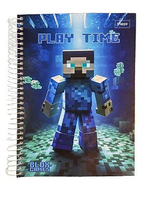 Kit 3 Unid. Caderno Univ 200 Fls 10 Mat Blox Games