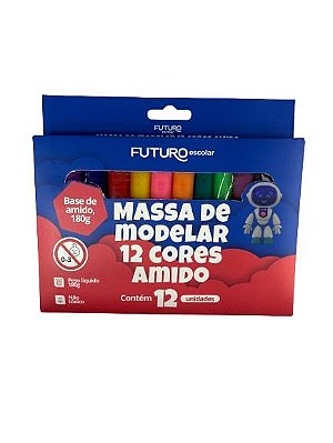 Massa De Modelar 12 Cores Amido Futuro Fe112201