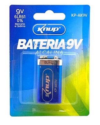 Bateria 9v Alcalina Knup Kpak9v