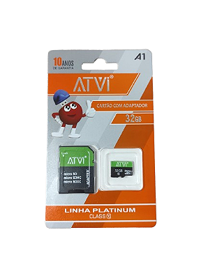 Cartão De Memória Com Adaptador 32gb Atvi C32