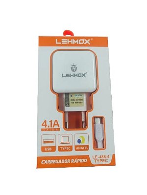 Carregador 4.1a Tpc Lehmox Le4884