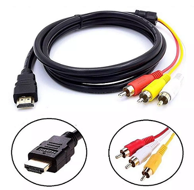 Cabo Hdmi x 3rca Kapbom