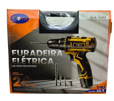 Furadeira De Lítio Escovada 12v Inova Scr12912
