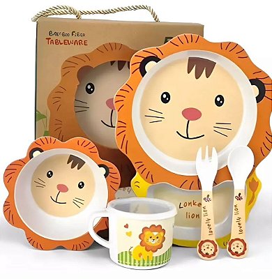 Kit Infantil Prato,Tigela, Copo e Talher Eco Akf015