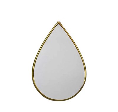 Espelho De Plástico Decorativo Gota 40x60cm Mdl