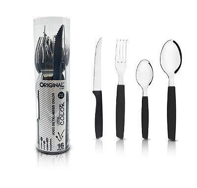 Jogo De Talheres 16 Pçs Aço Inox Original Line Sl0191