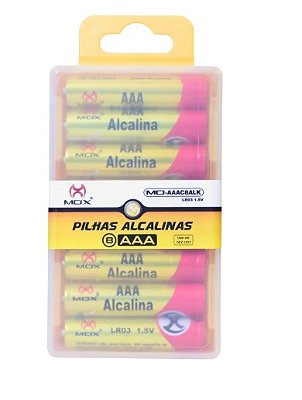 Pilha Alcalina Aaa 8 Unid. Mox Moaaac8alk
