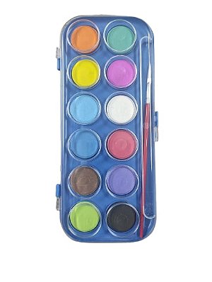 Aquarela 12 Cores Com Pincel Futuro Fe122236